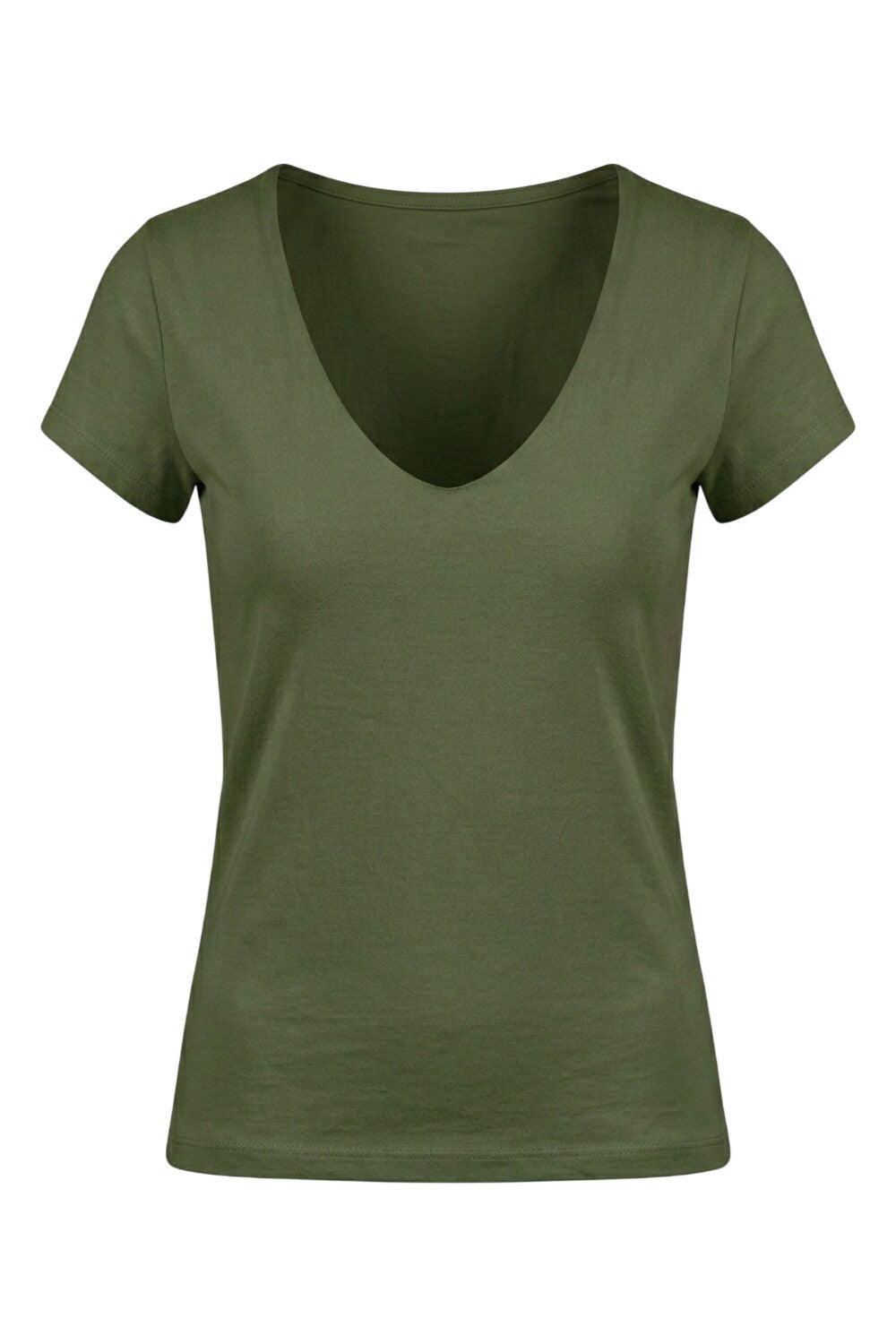 V-Ausschnitt Kurzarm T-Shirt