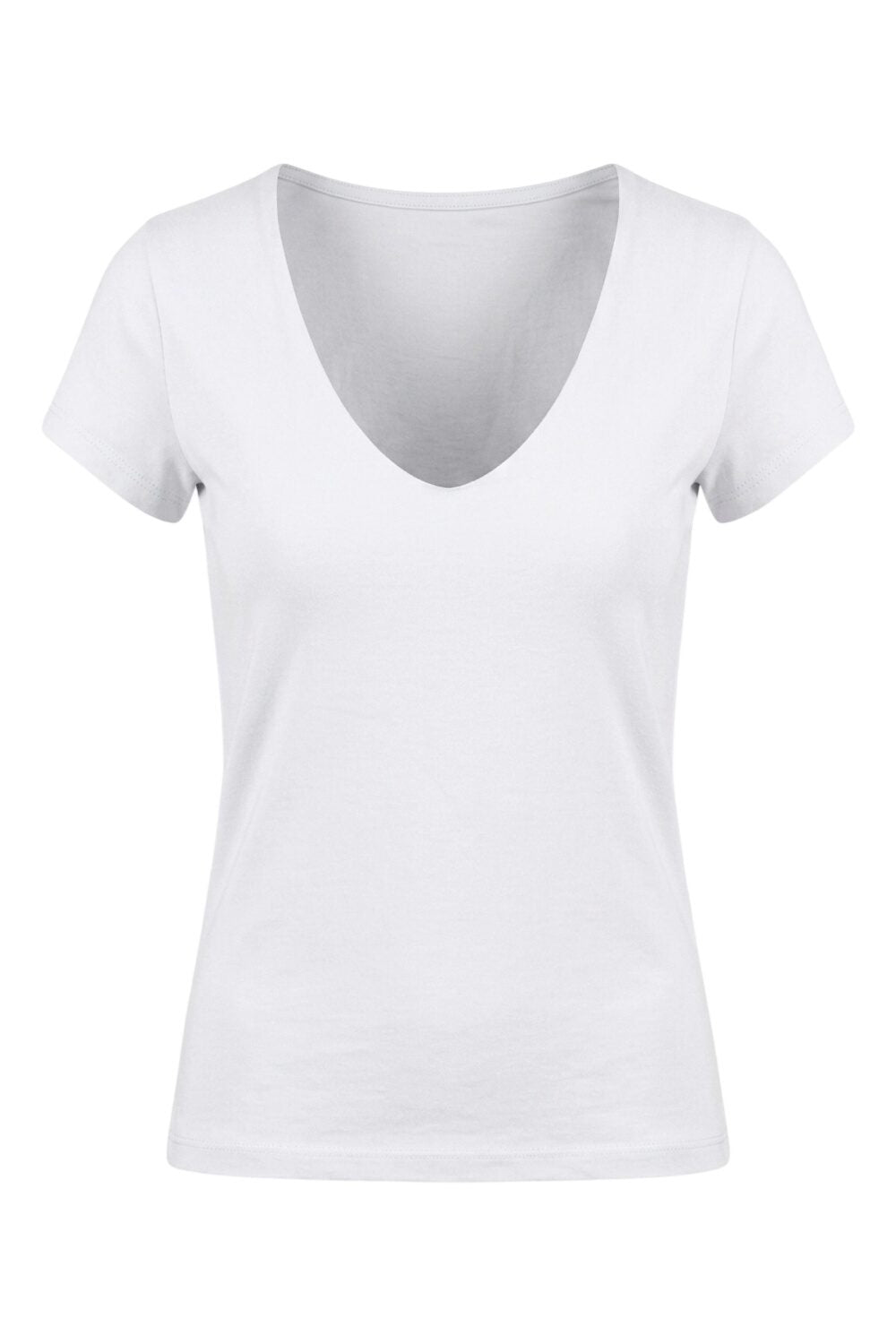 V-Ausschnitt Kurzarm T-Shirt