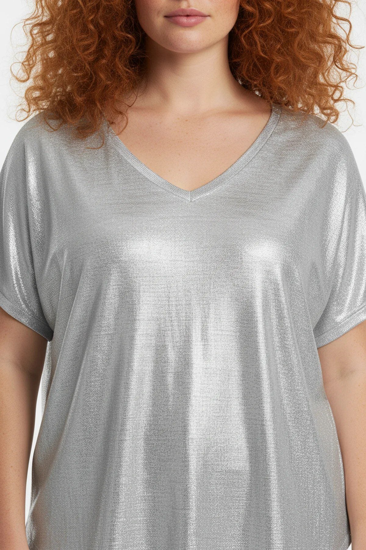 T-Shirt mit V-Ausschnitt