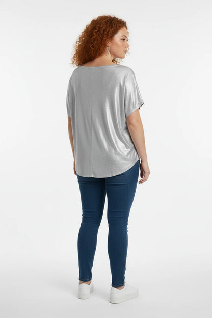 T-Shirt mit V-Ausschnitt