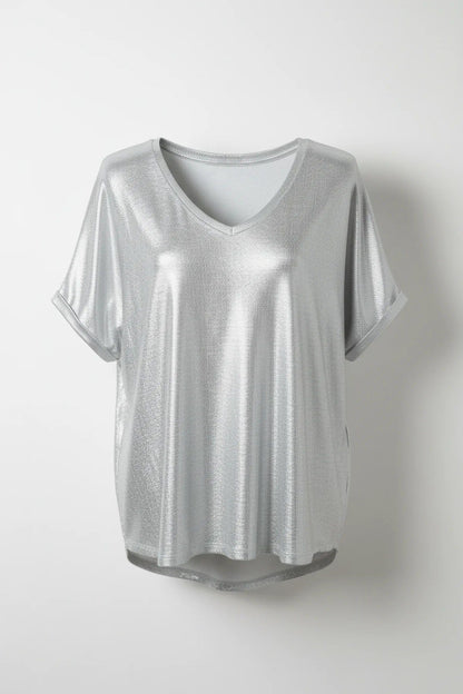 T-Shirt mit V-Ausschnitt