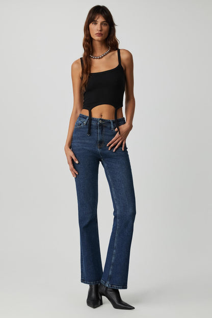 VALERISSA Damen Rippbustier Crop Top