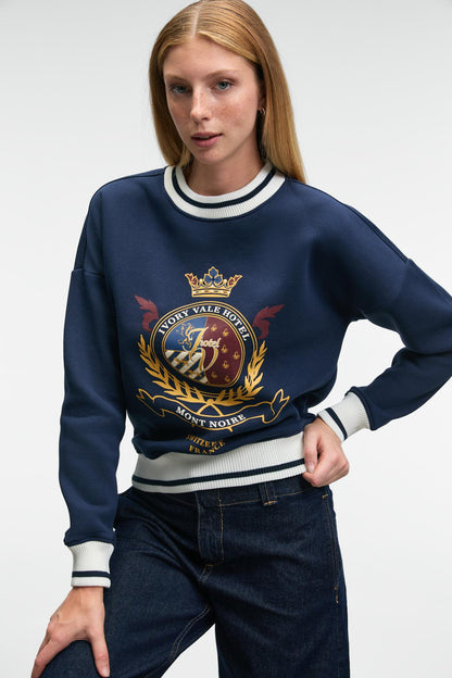 Vallune Damen Cropped Sweatshirt