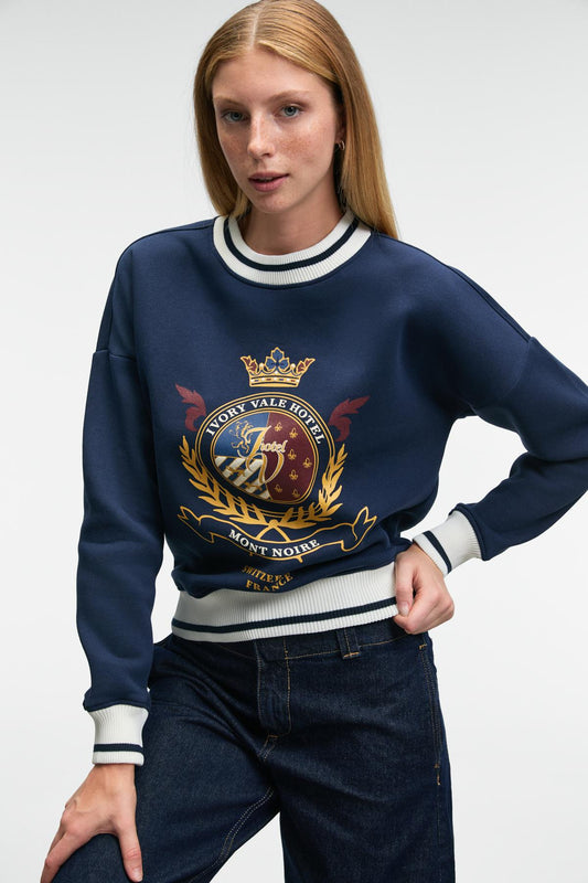 Vallune Damen Cropped Sweatshirt