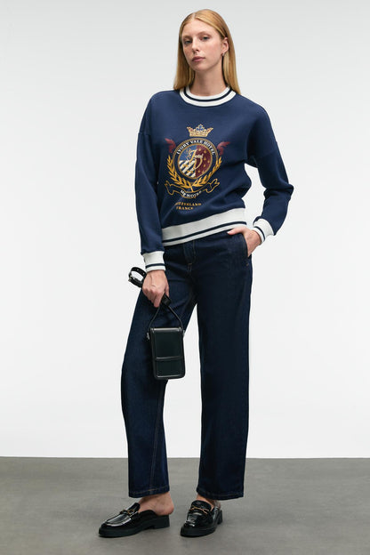 Vallune Damen Cropped Sweatshirt