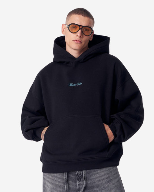 Van Gogh Blüten Schwarzer Kapuzenpullover - Groß