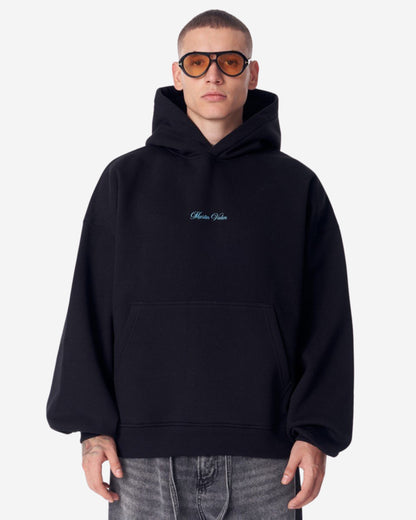 Van Gogh Blüten Schwarzer Kapuzenpullover - Groß