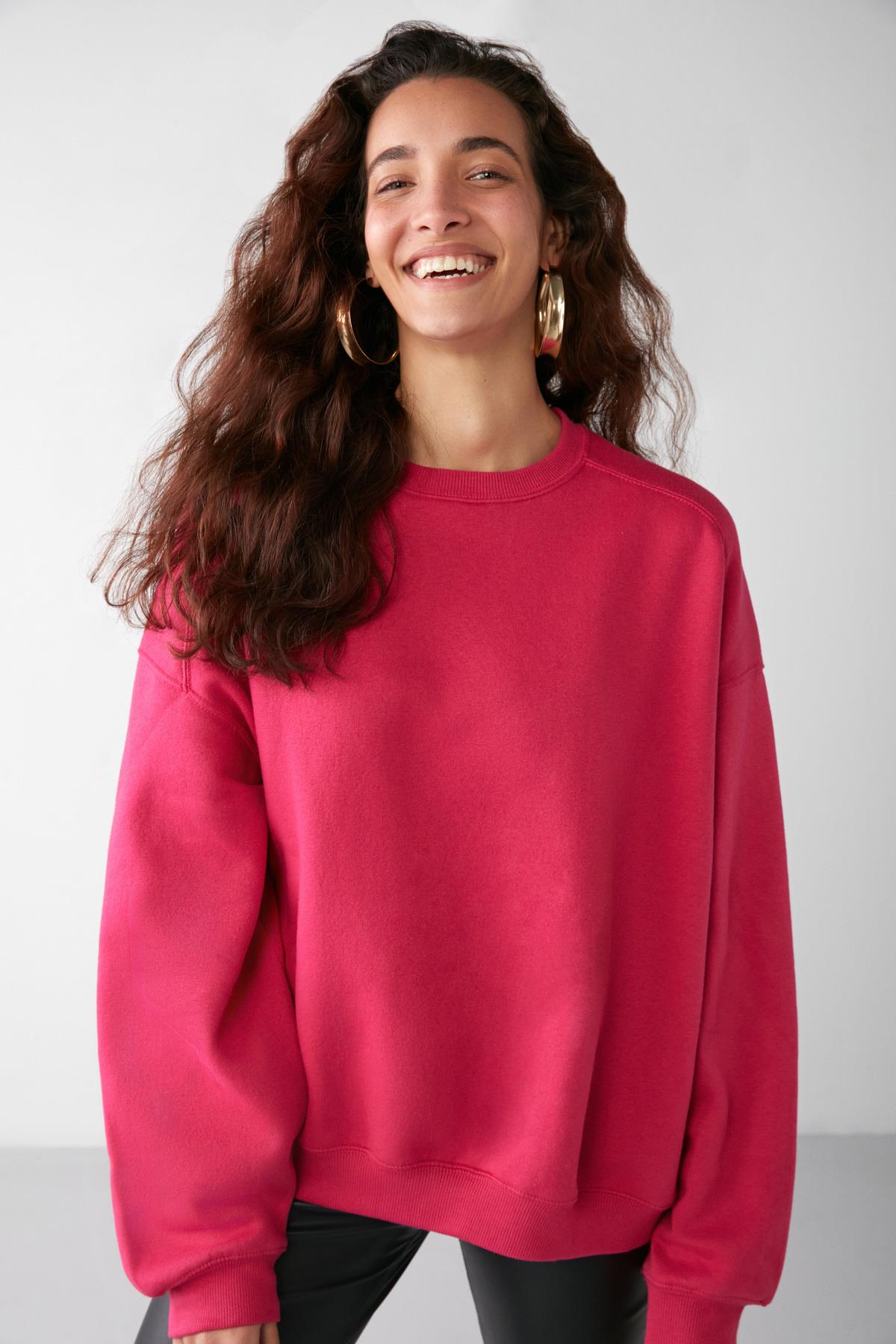 VANELTINA Damen Fleece-Sweatshirt