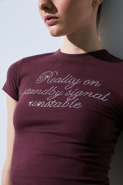 VANYROSE Damen Baumwoll-T-Shirt Slim