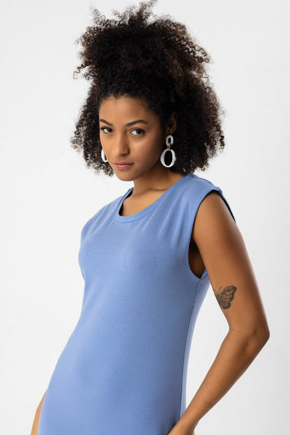 Midikleid mit Schlitz