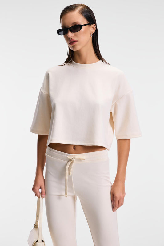 VELA Damen Oversize T-Shirt Rundhals