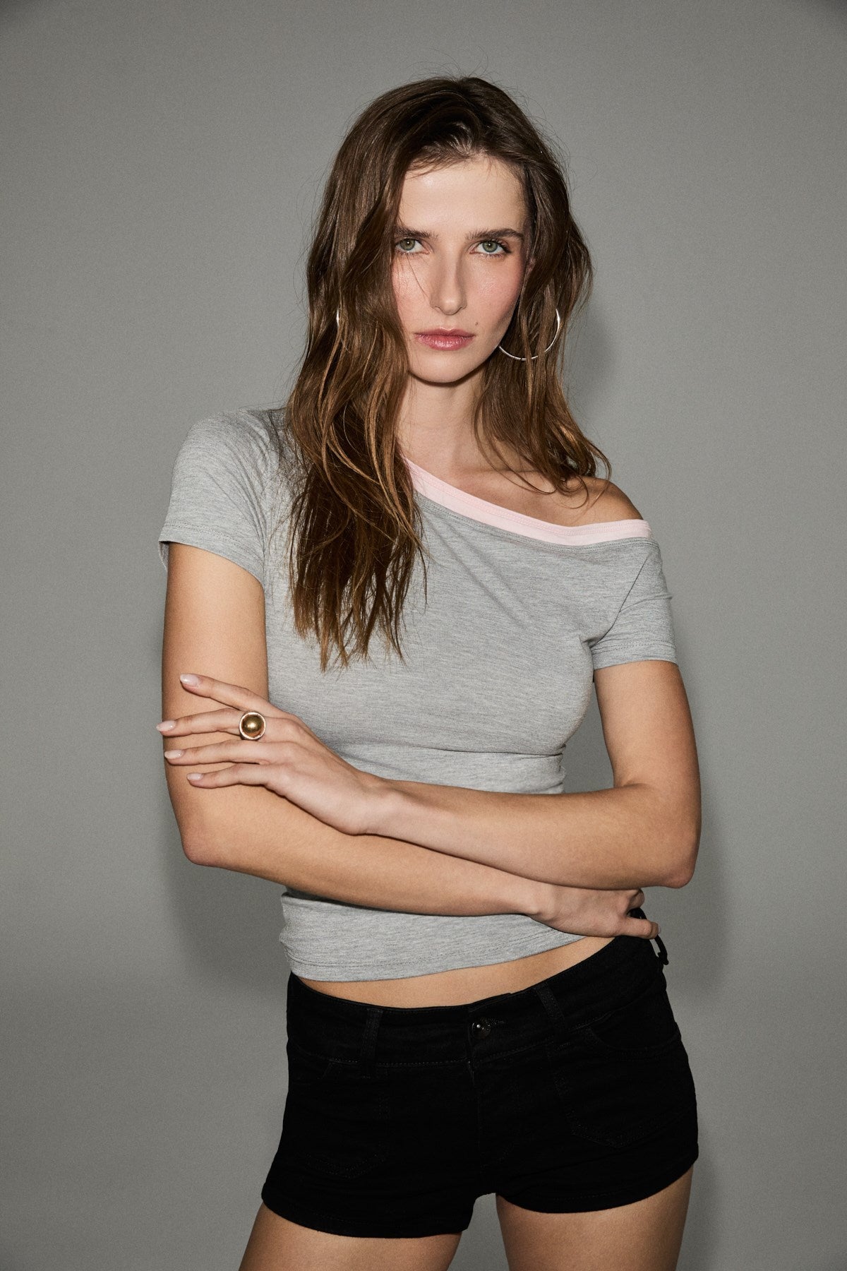 VELMORA Damen Off-Shoulder Top