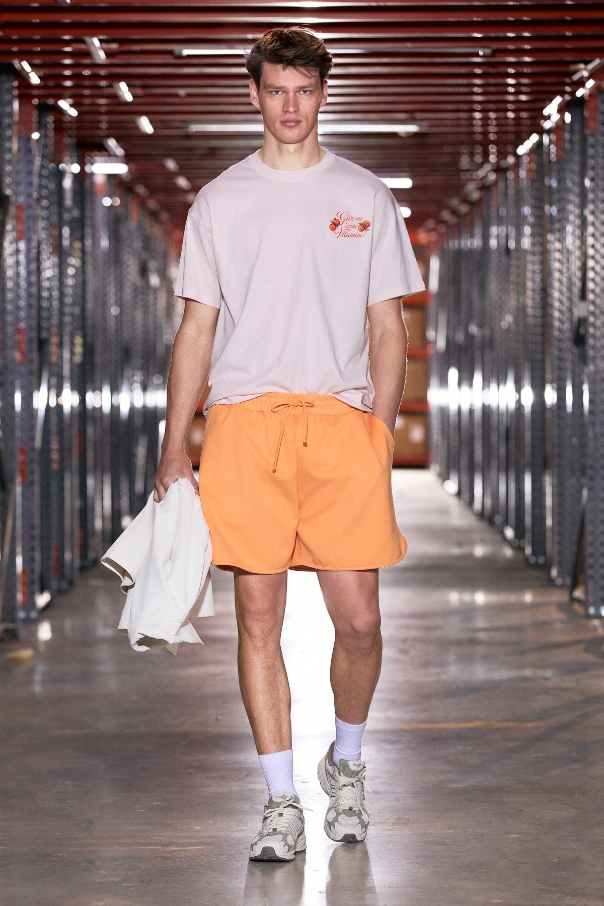 GRIMELANGE VILLENA Herren Shorts mit Kordelzug Orange