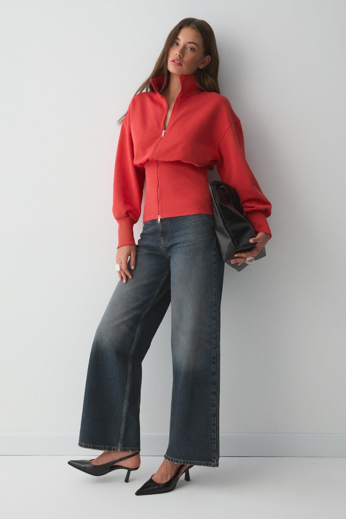 VIVALDI Bio-Baumwoll Zip Sweatshirt