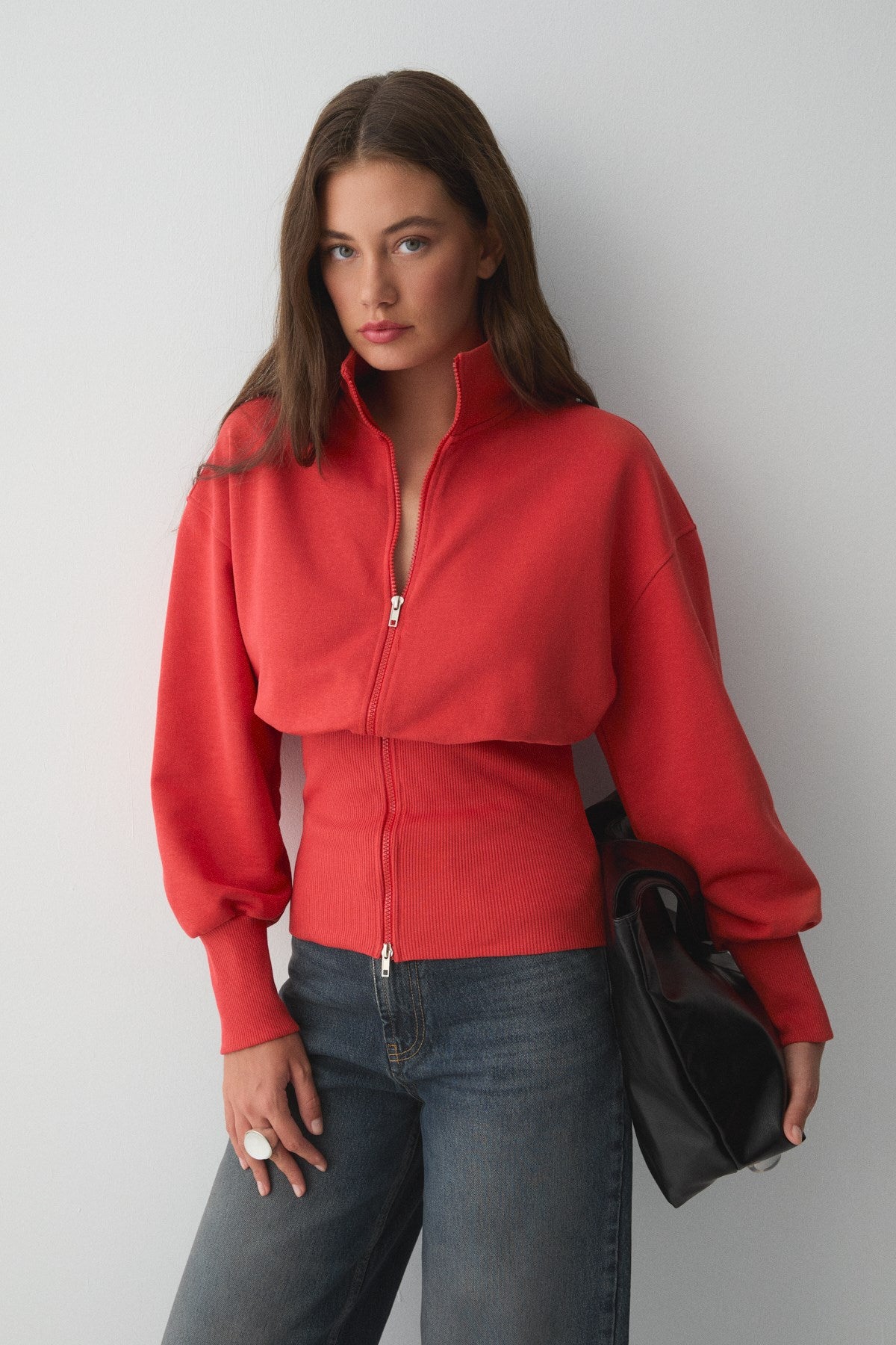 VIVALDI Bio-Baumwoll Zip Sweatshirt
