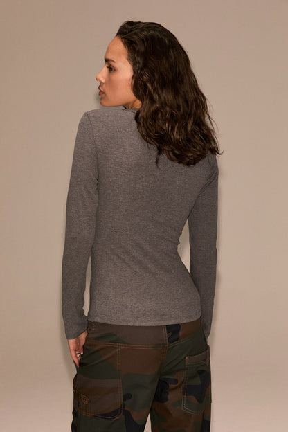 VORA Damen Bluse mit Knopfleiste