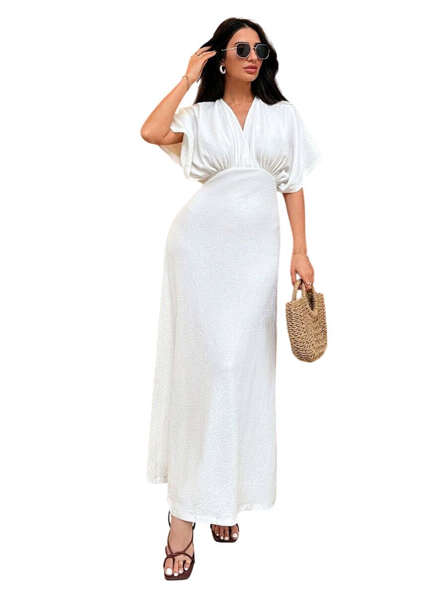Ocoza Pimiento Midikleid Beyaz