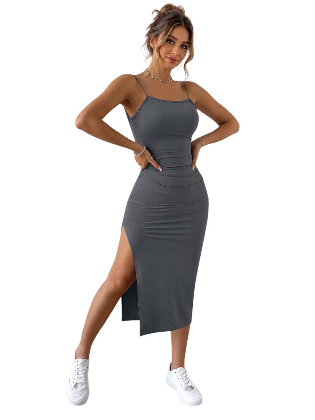 Schmetterling Midi Kleid