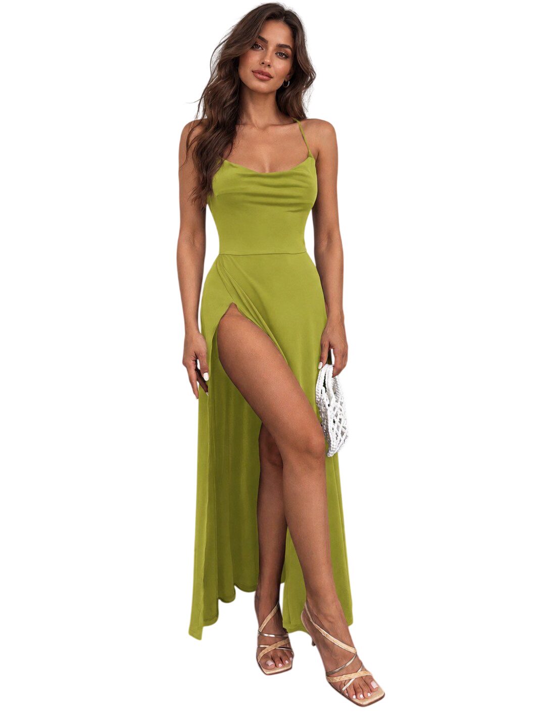 Ocoza Romina Maxikleid Pistachio green