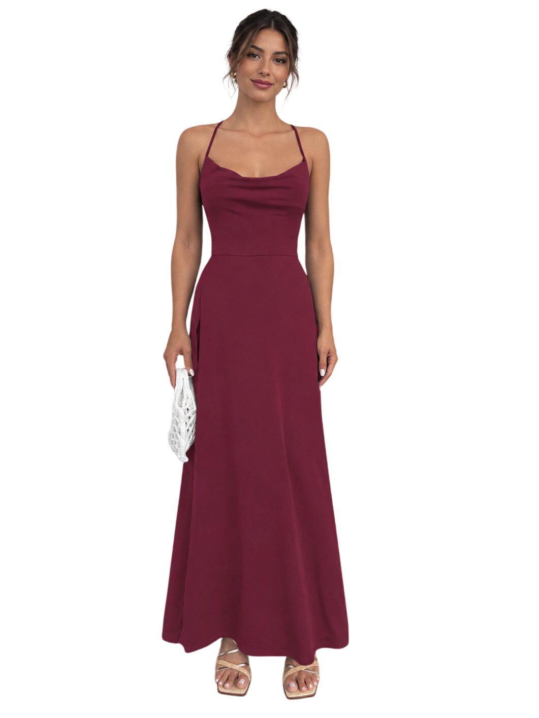 Ocoza Romina Maxikleid Bordeaux