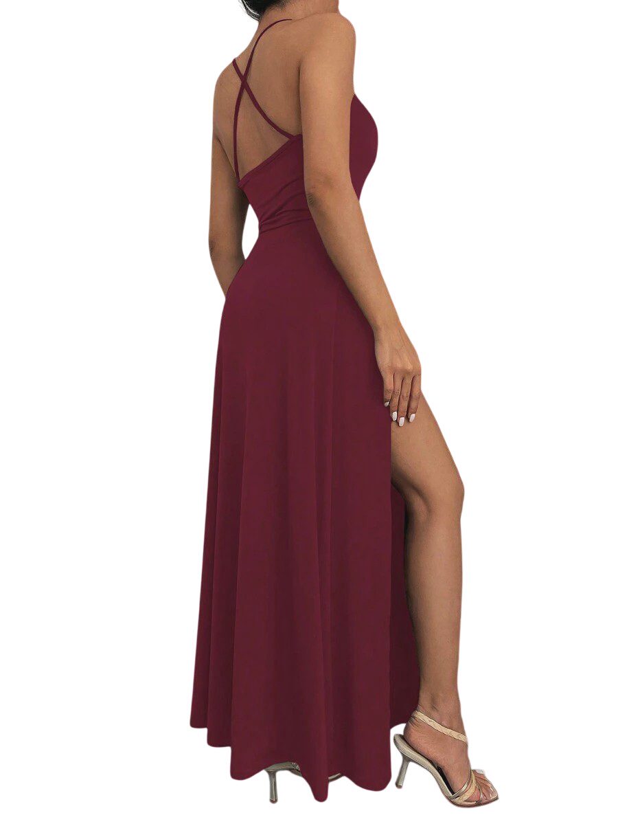 Ocoza Romina Maxikleid Bordeaux