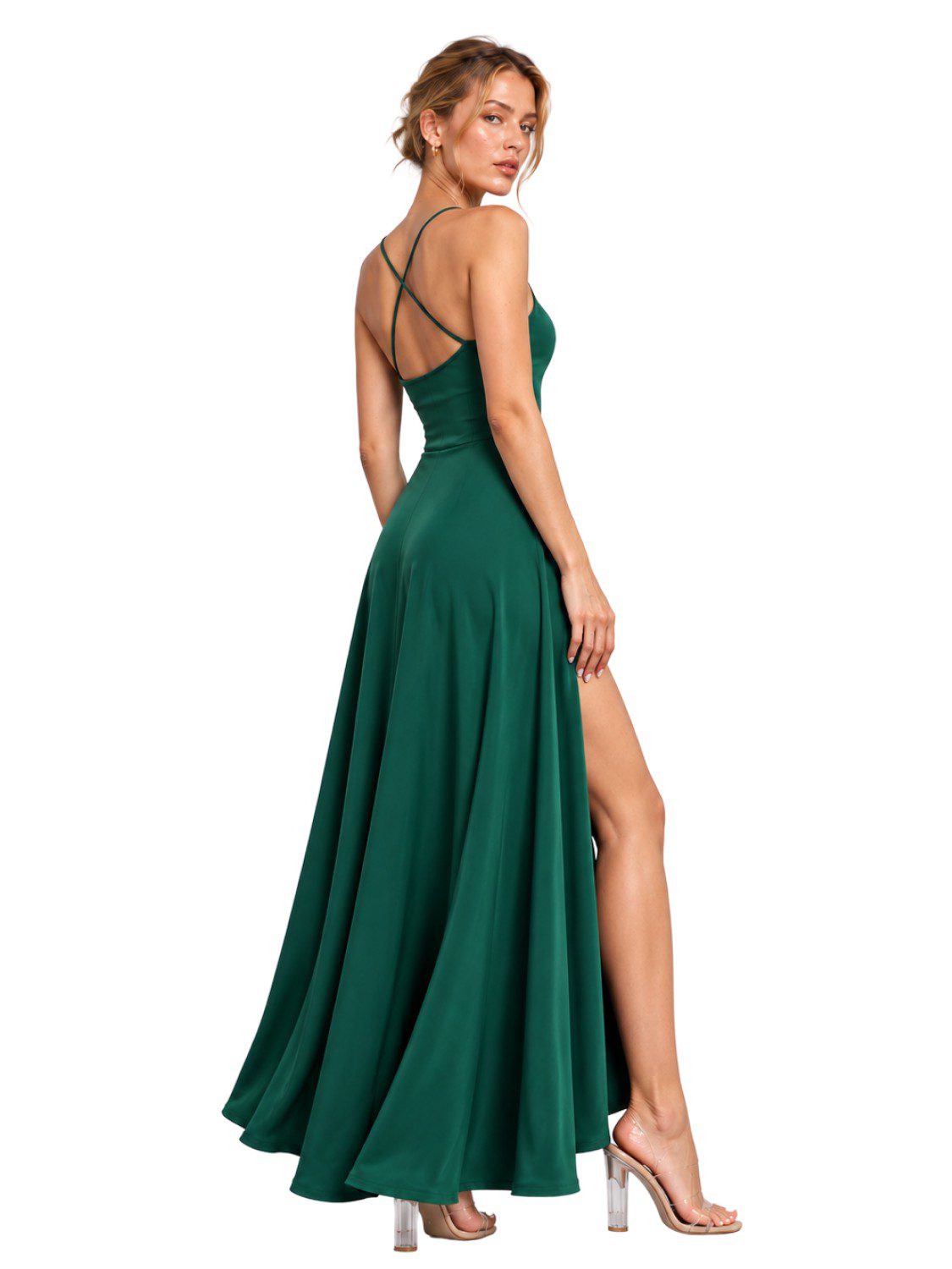 Ocoza Romina Maxikleid Dark green