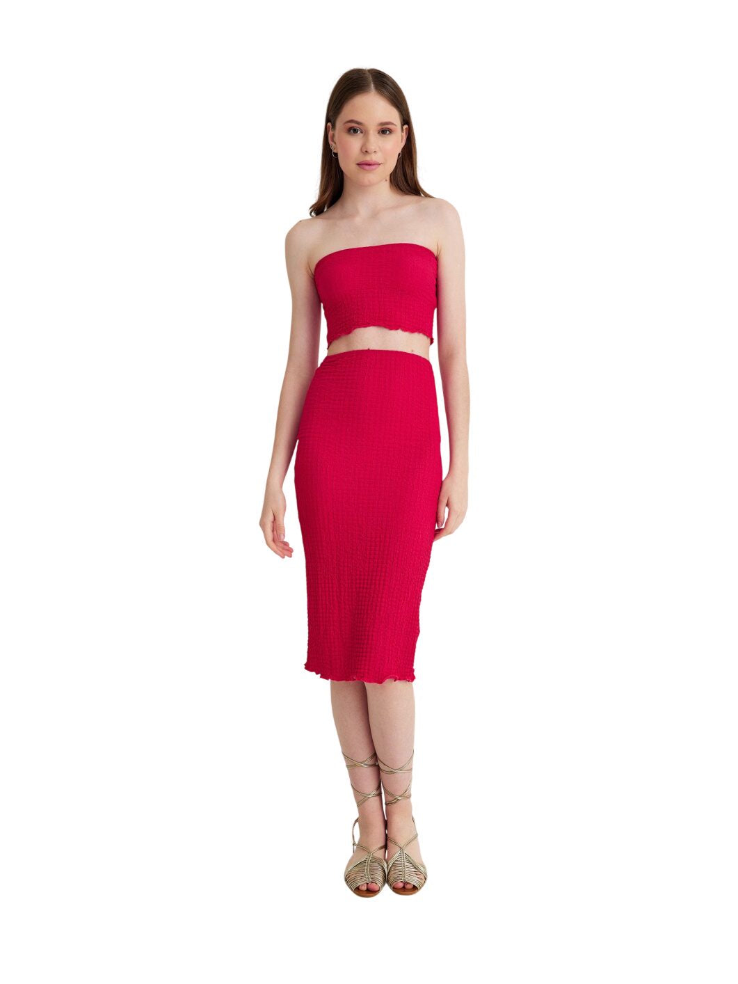 Ocoza Finn Crop Rock Set Bright red