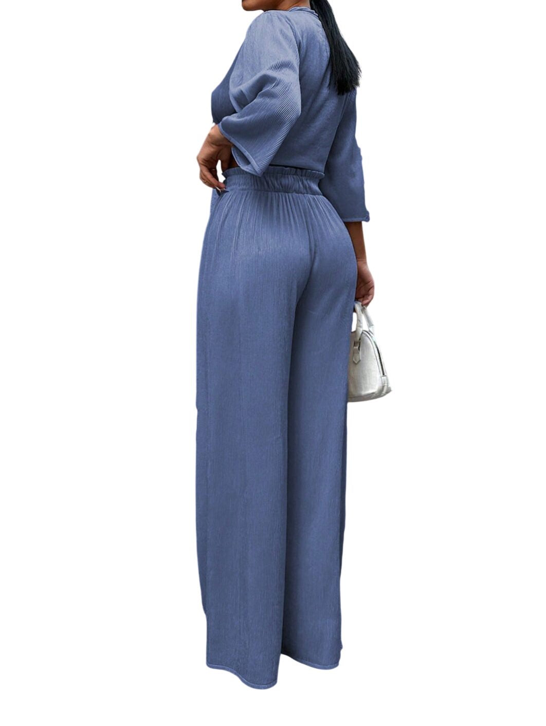Ocoza Lasvos Crop-Hosen Set Blau