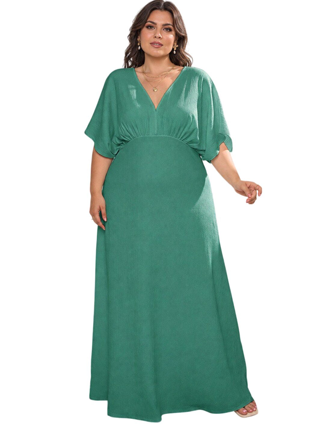 Ocoza Pimiento Maxikleid Mint green