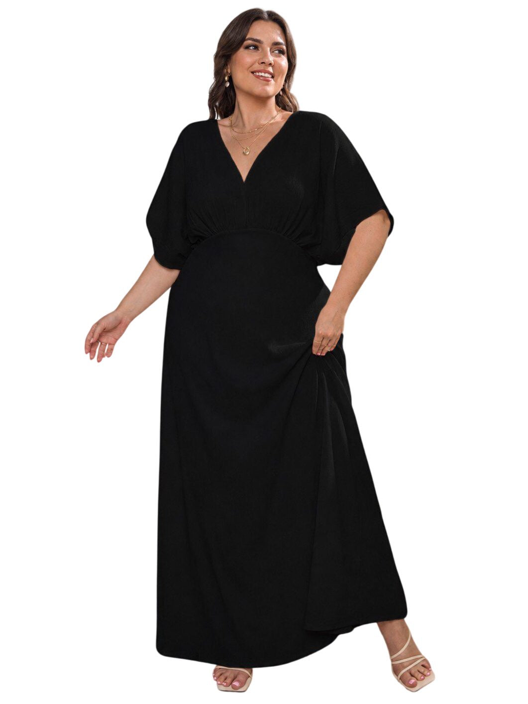 Ocoza Pimiento Maxikleid Black