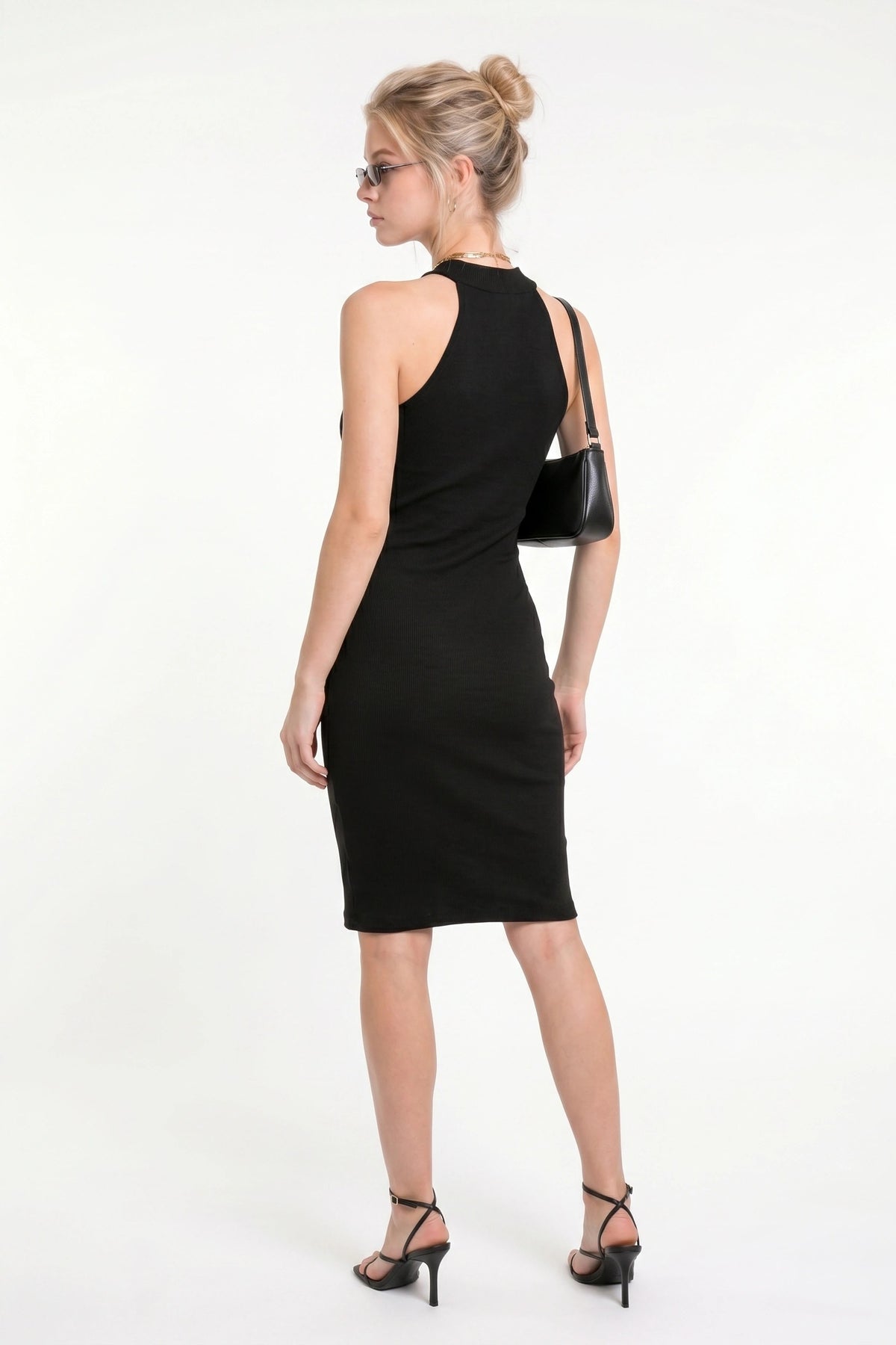 Figurbetontes, knielanges Kleid