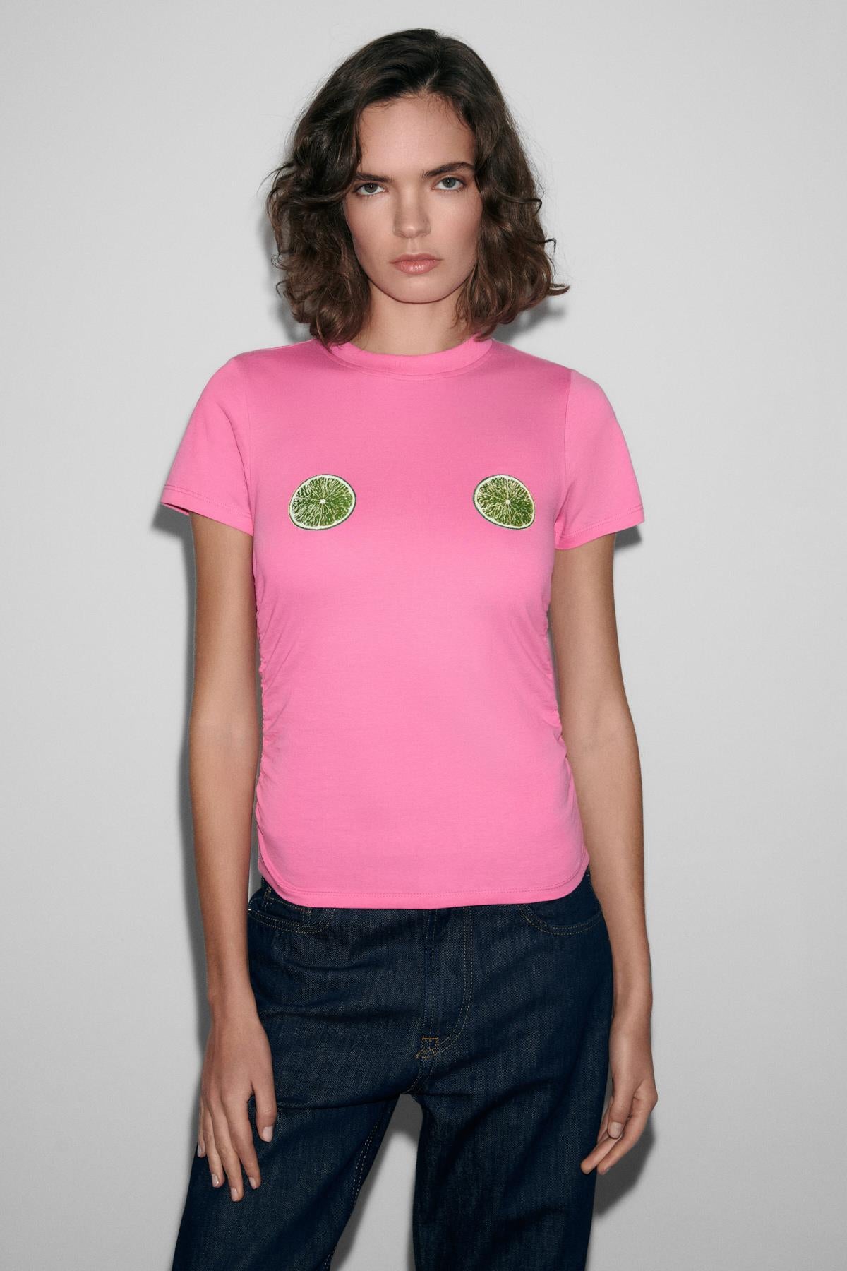 VUNIKA Damen Slim-Fit Print-Shirt