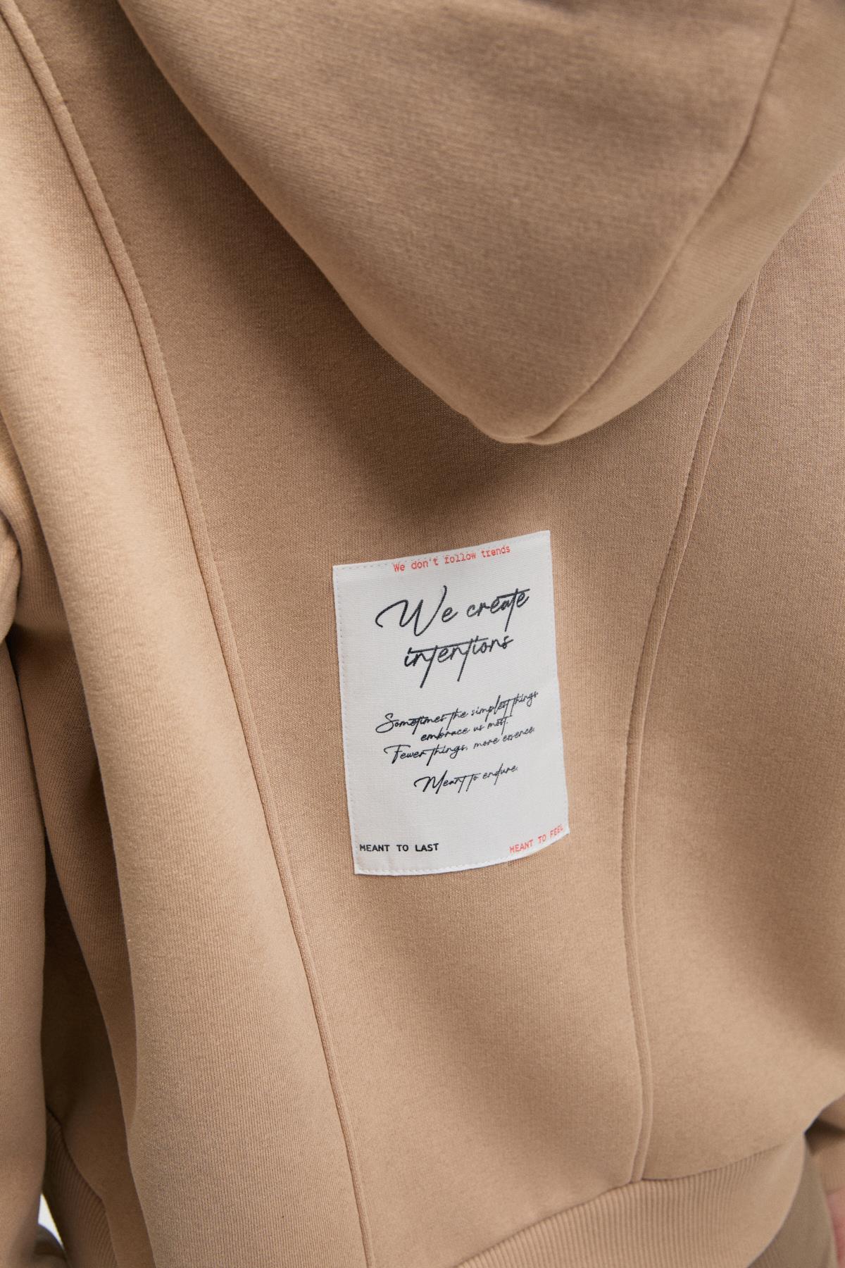 GRIMELANGE VYSELLE Damen Oversize Sweatshirt Taupe