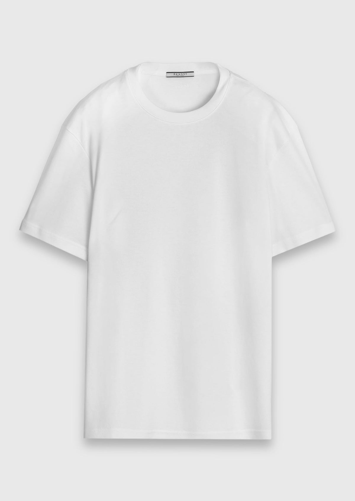 Weißes schlichtes 100% Baumwoll-T-Shirt