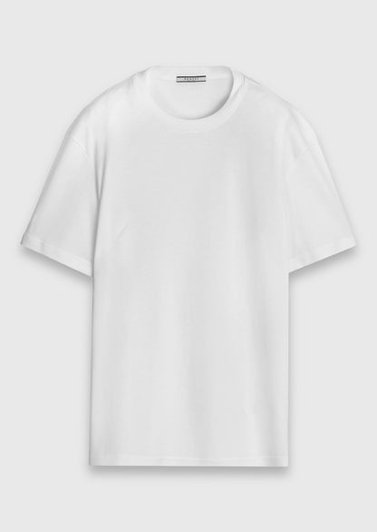Weißes schlichtes 100% Baumwoll-T-Shirt