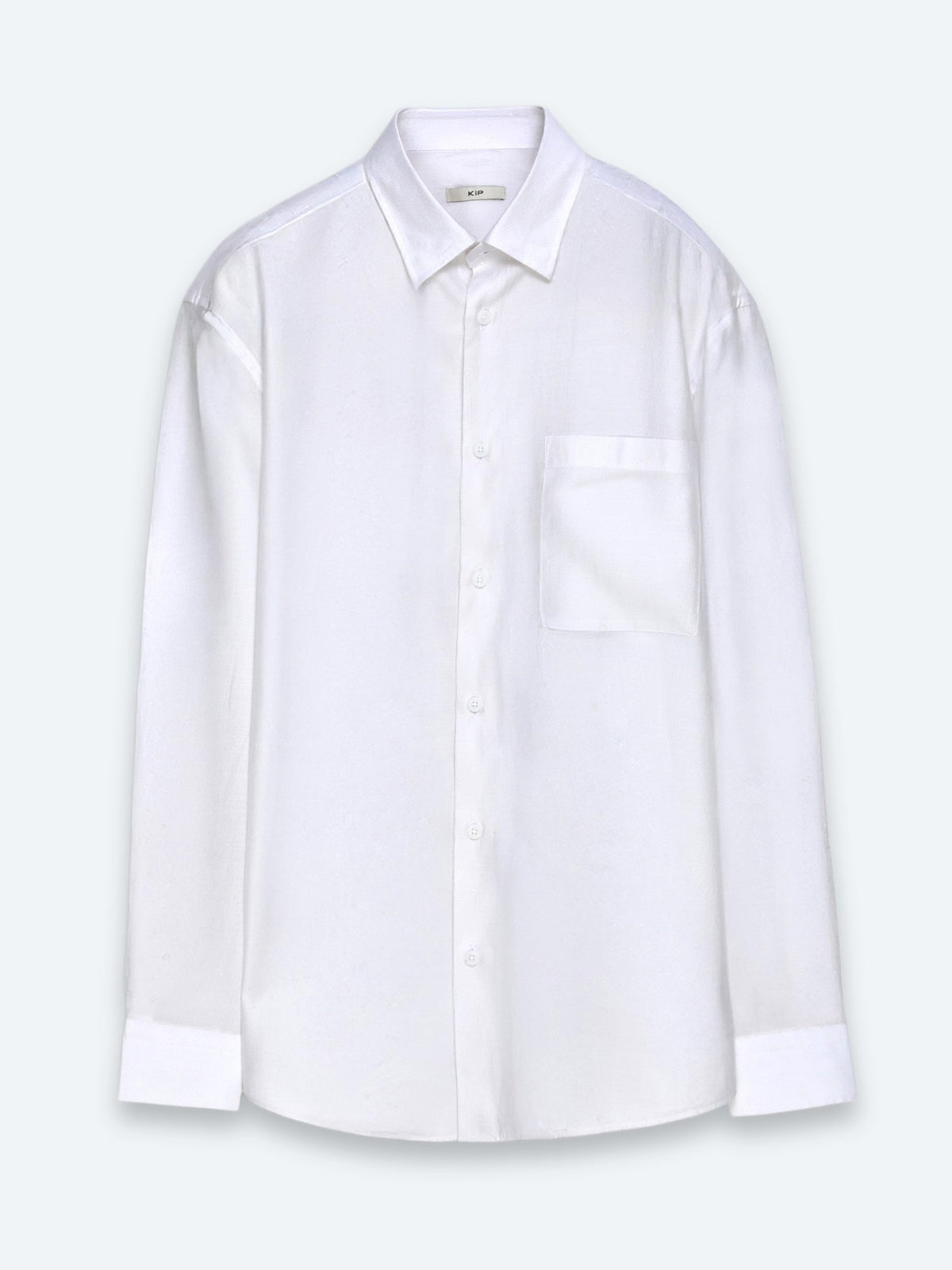 Weißes Oversize Casual Hemd aus Webstoff