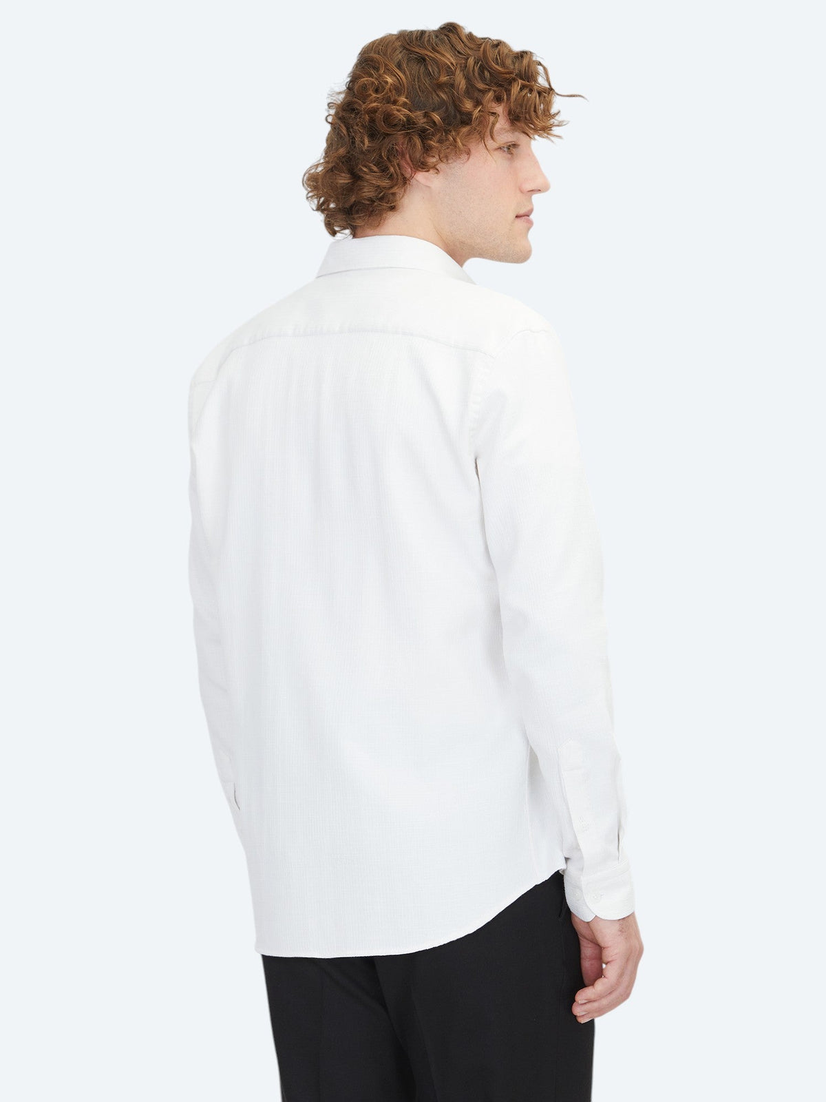 KİP Weiß Regular Fit Weben Freizeit Baumwollmischung Hemd White