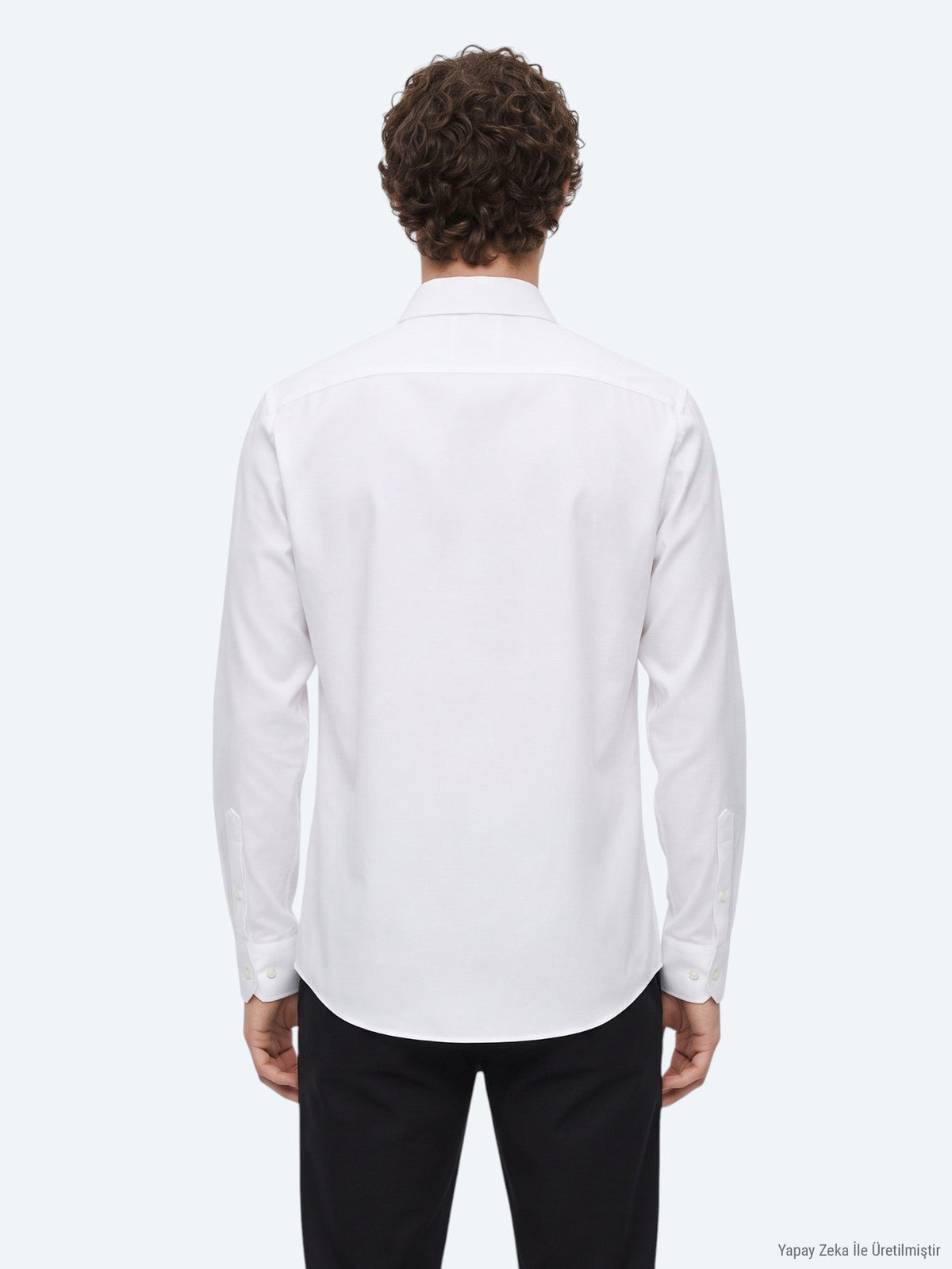 KİP Weißes Regular Fit Casual Hemd Beyaz