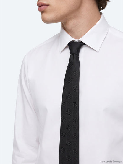 Weißes Regular Fit Casual Hemd