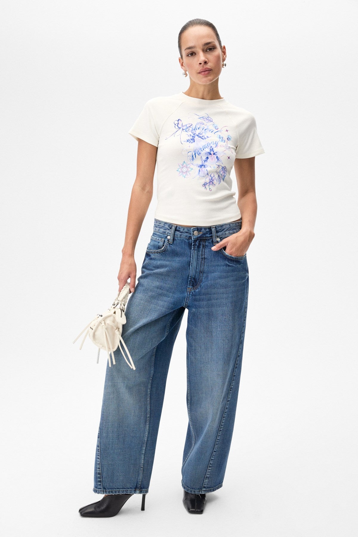 WIMS Damen Print-Kurzarm-Shirt
