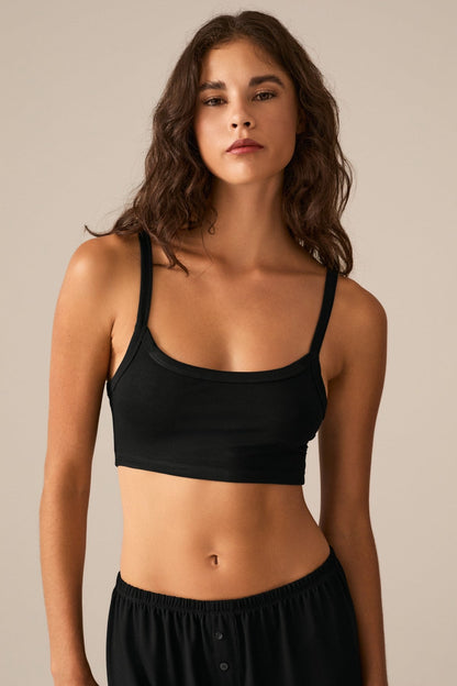Wisin Damen Träger-Crop-Bustier