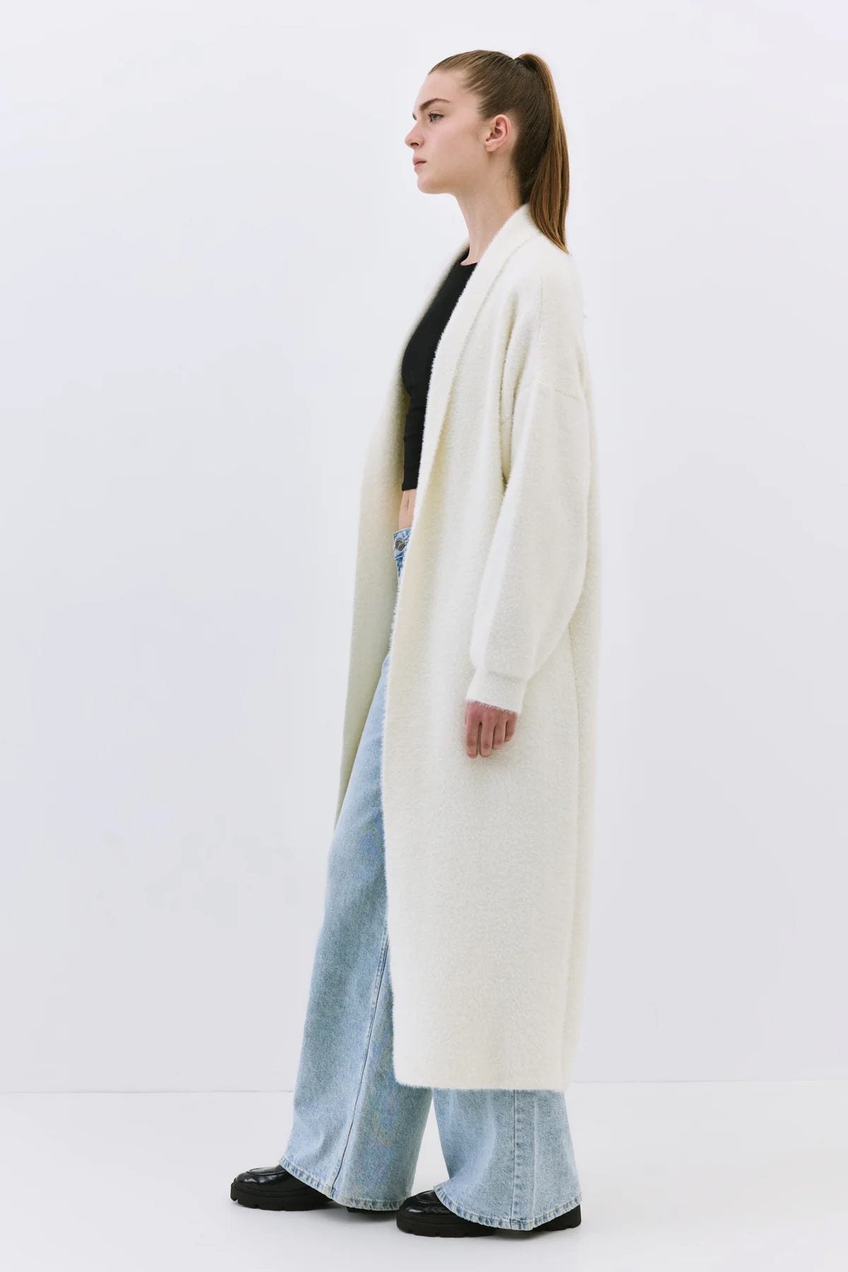Langärmelige Strickjacke
