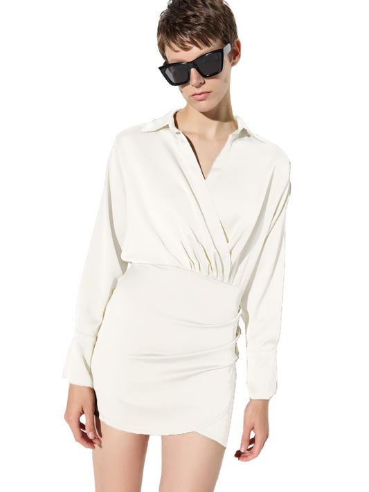 Langärmeliges Minikleid