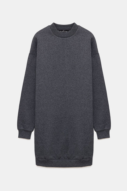 Langärmeliges Sweatshirtkleid