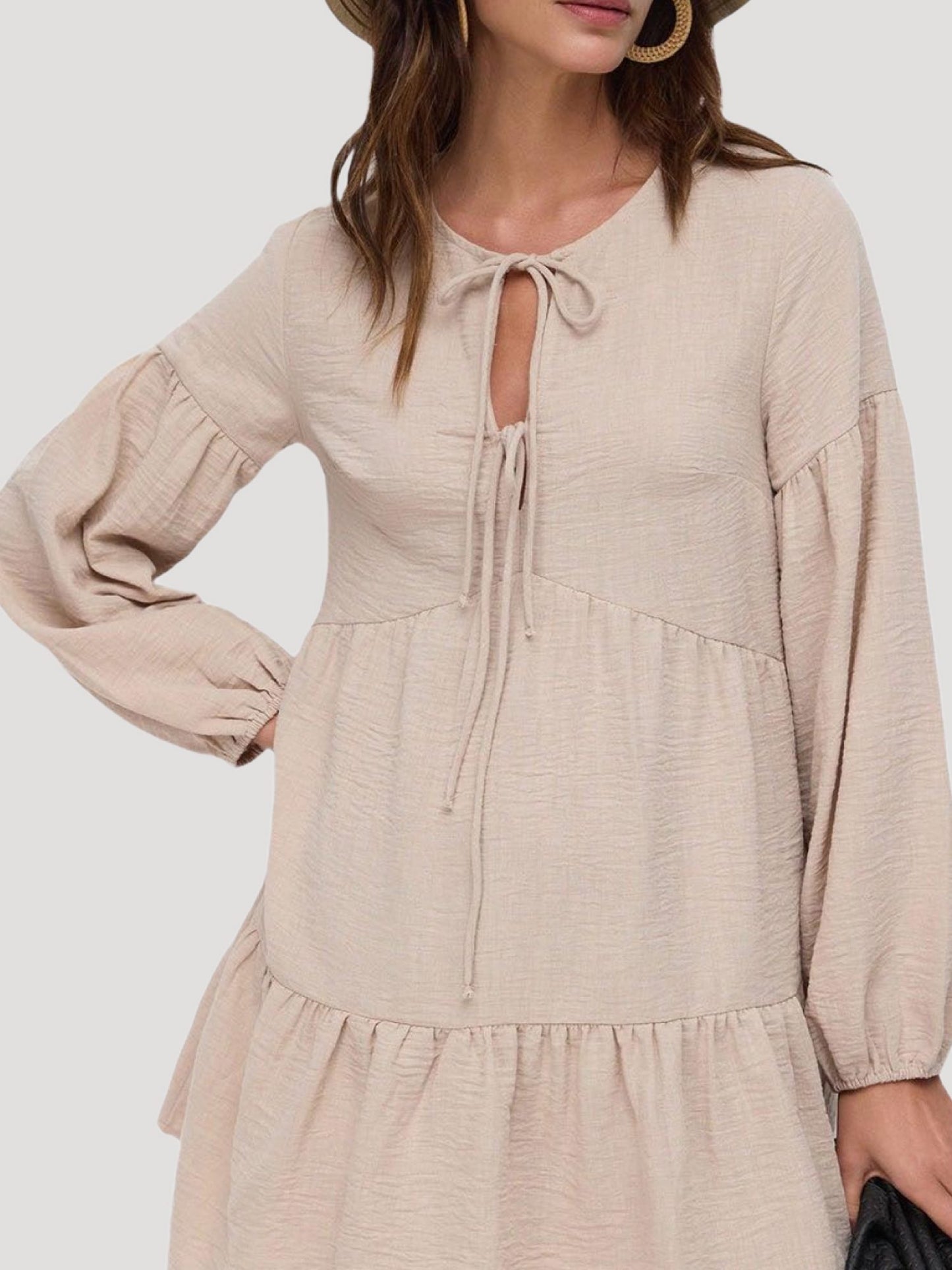 Langärmeliges Minikleid
