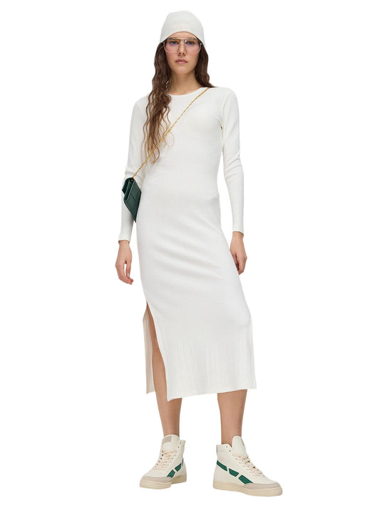 Midikleid mit asymmetrischem Ausschnitt