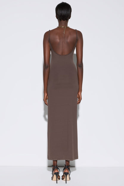 Maxikleid mit dünnen Trägern