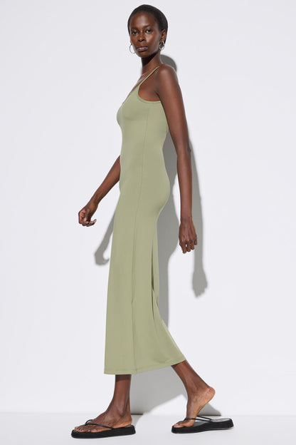Maxikleid mit dünnen Trägern