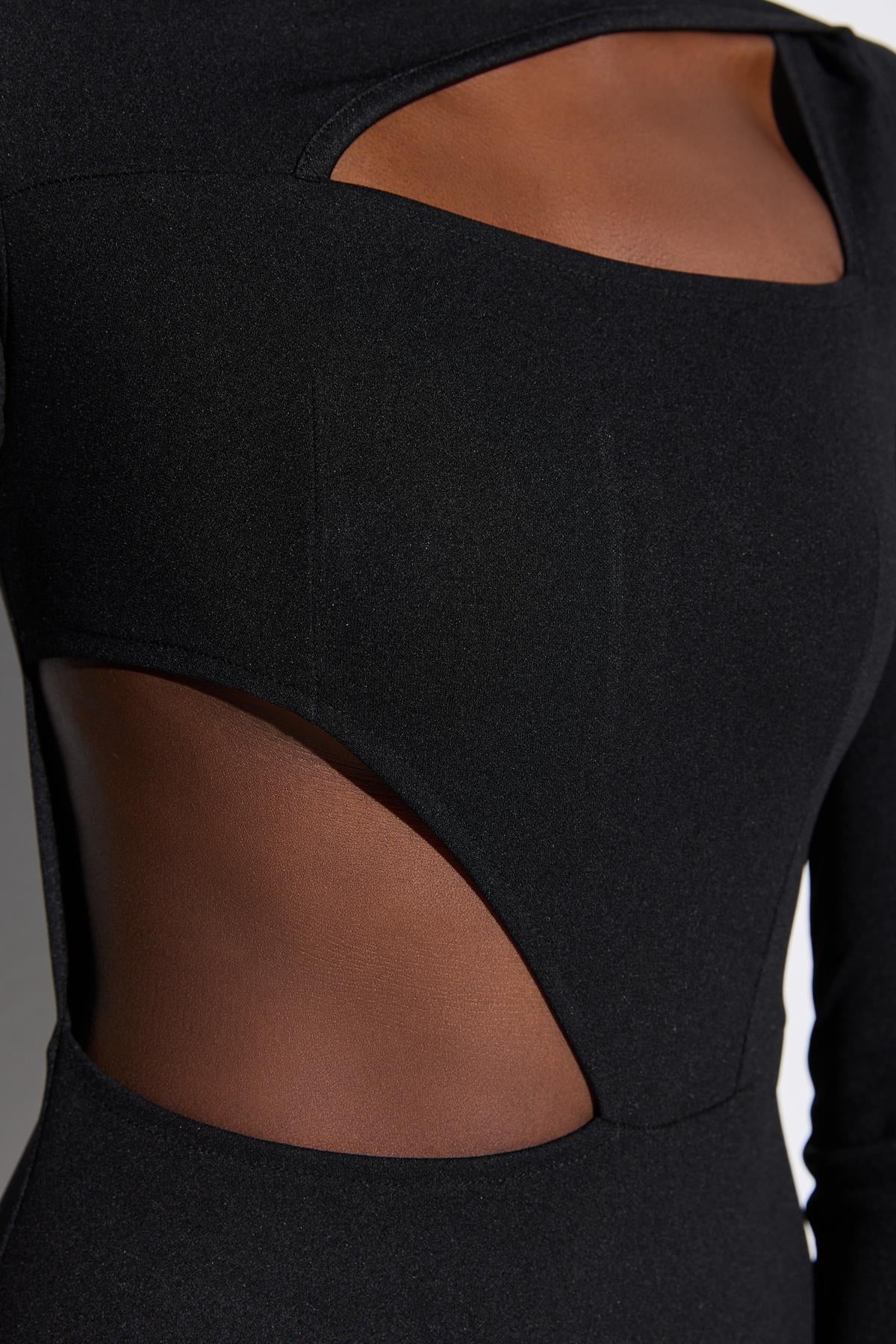 Langärmeliges Minikleid