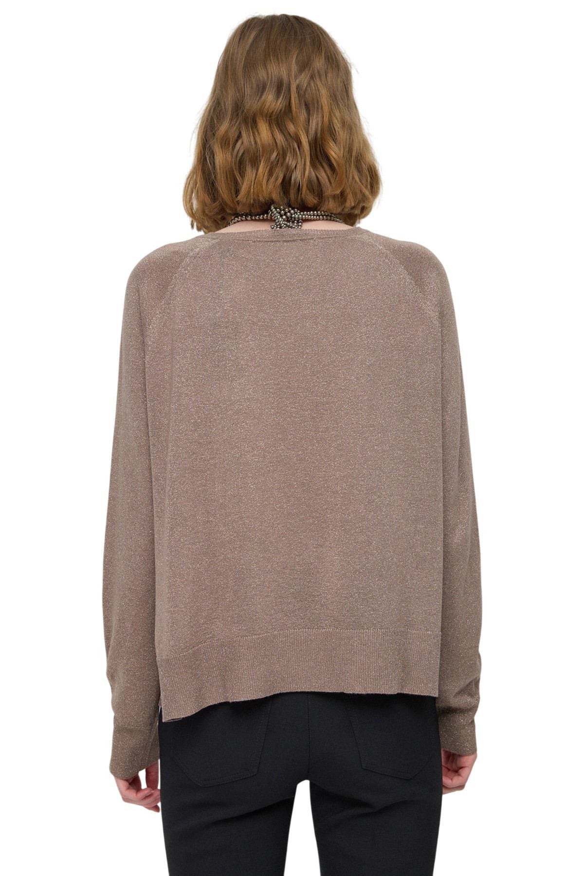 Langarmpullover mit Rundhalsausschnitt